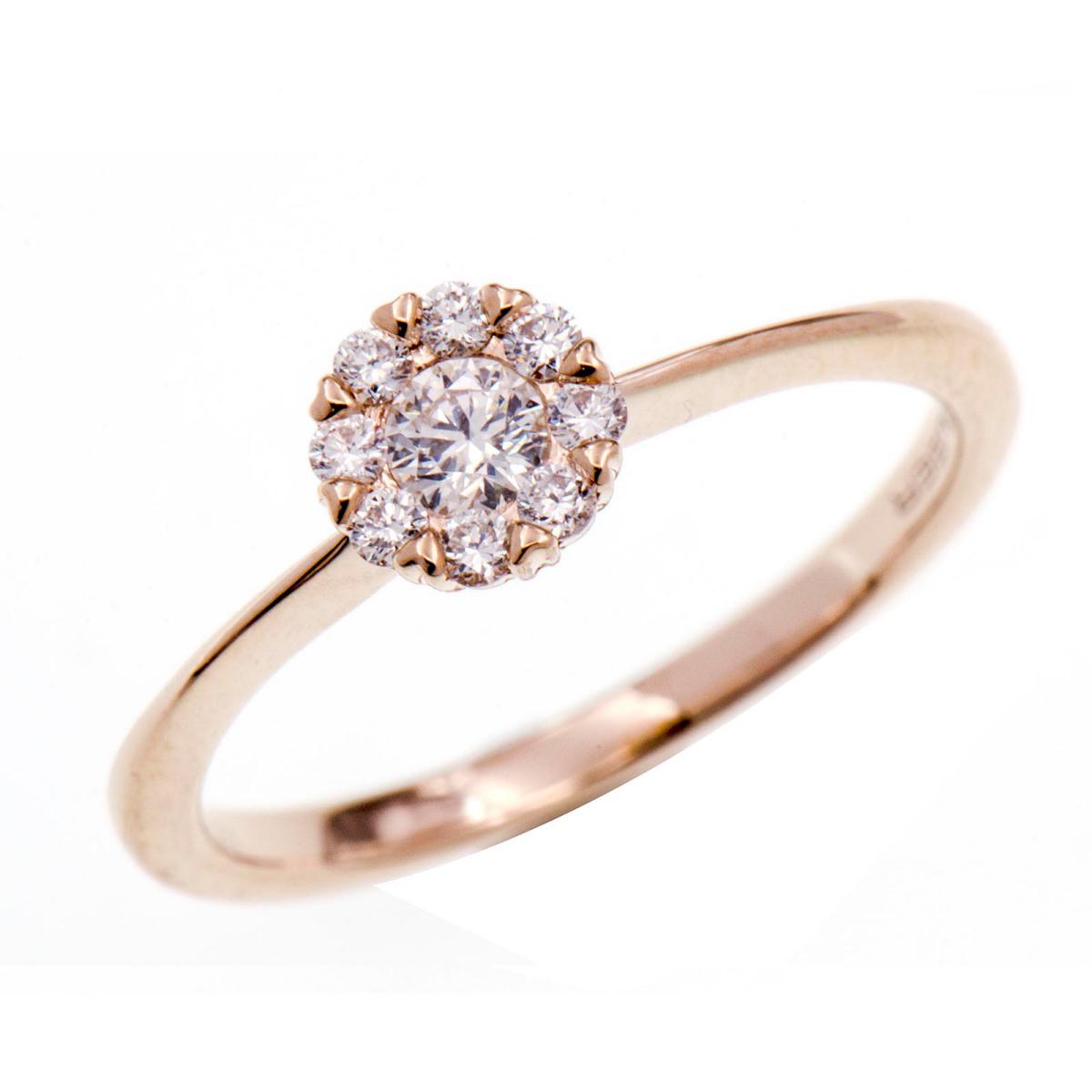 Anillo Diamante Matrimonio Oro Rosa 001402 AOCDSR0687D-18KRR glauser