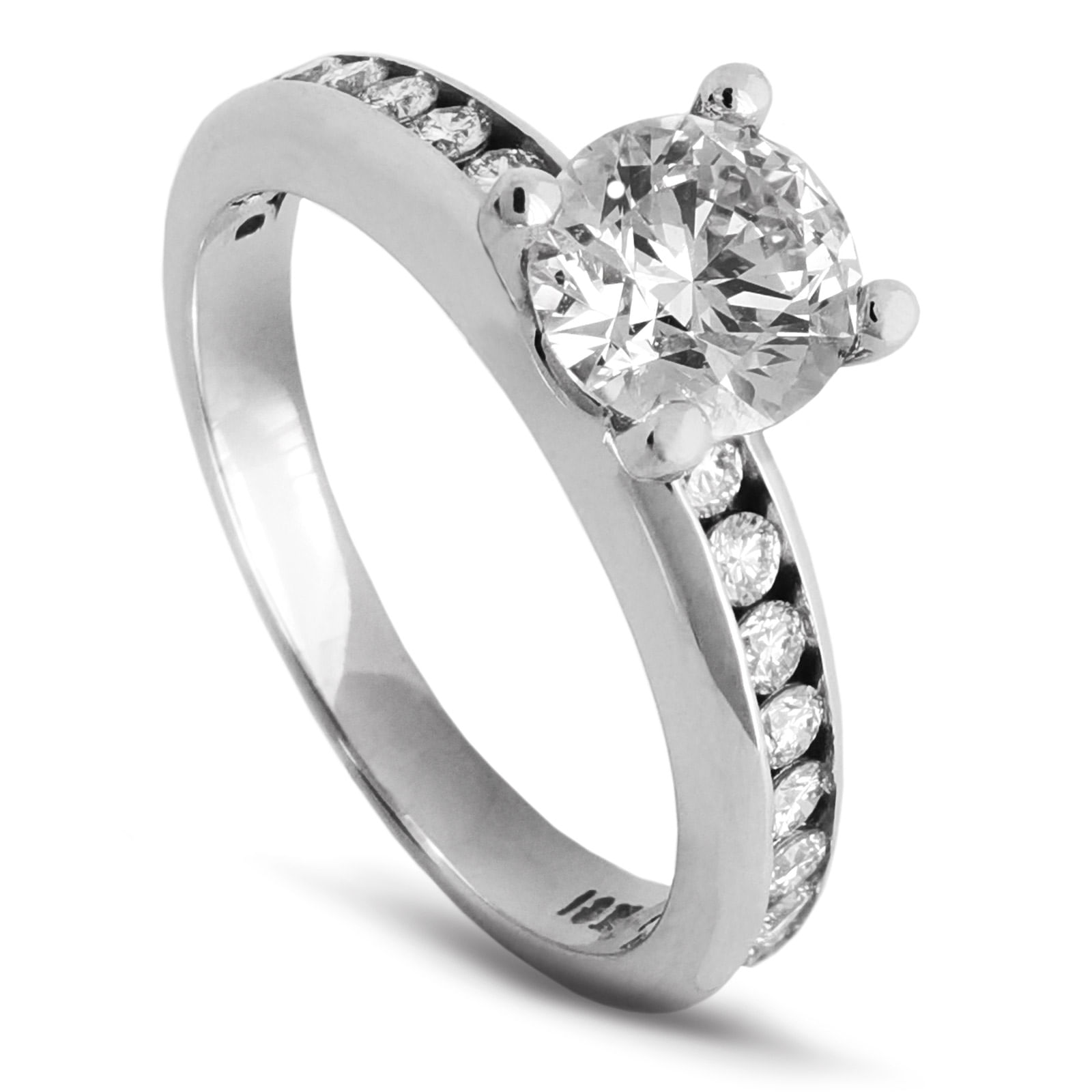 ANILLO DIAMANTE MATRIMONIO ORO BLANCO 001419 glauser