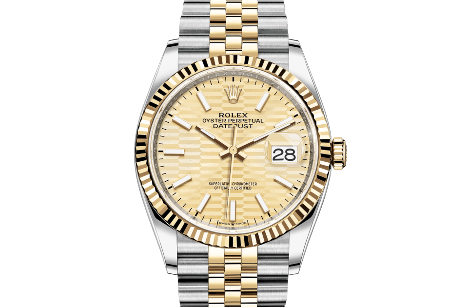 Rolex Datejust de Oyster 36 mm acero Oystersteel y oro amarillo