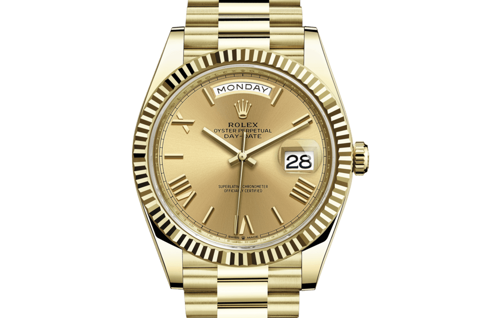 Rolex Day-Date de Oyster, 40 mm, oro amarillo, m228238-0006 - Frente