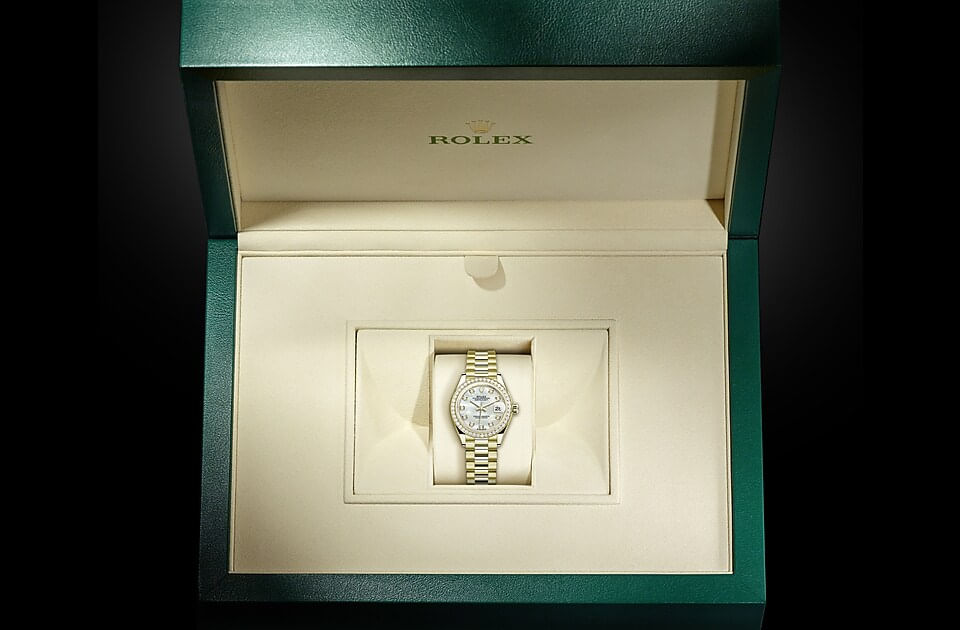 Rolex Lady‑Datejust de Oyster, 28 mm, oro amarillo y diamantes, m279138rbr-0015 - Caja